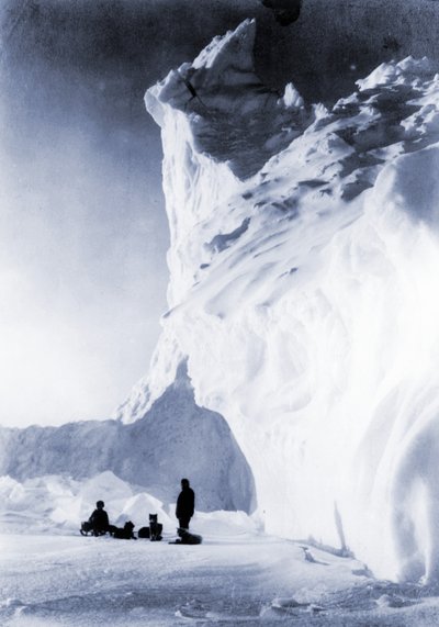 Dog Team Resting During the Terra Nova Expedition by Herbert Ponting